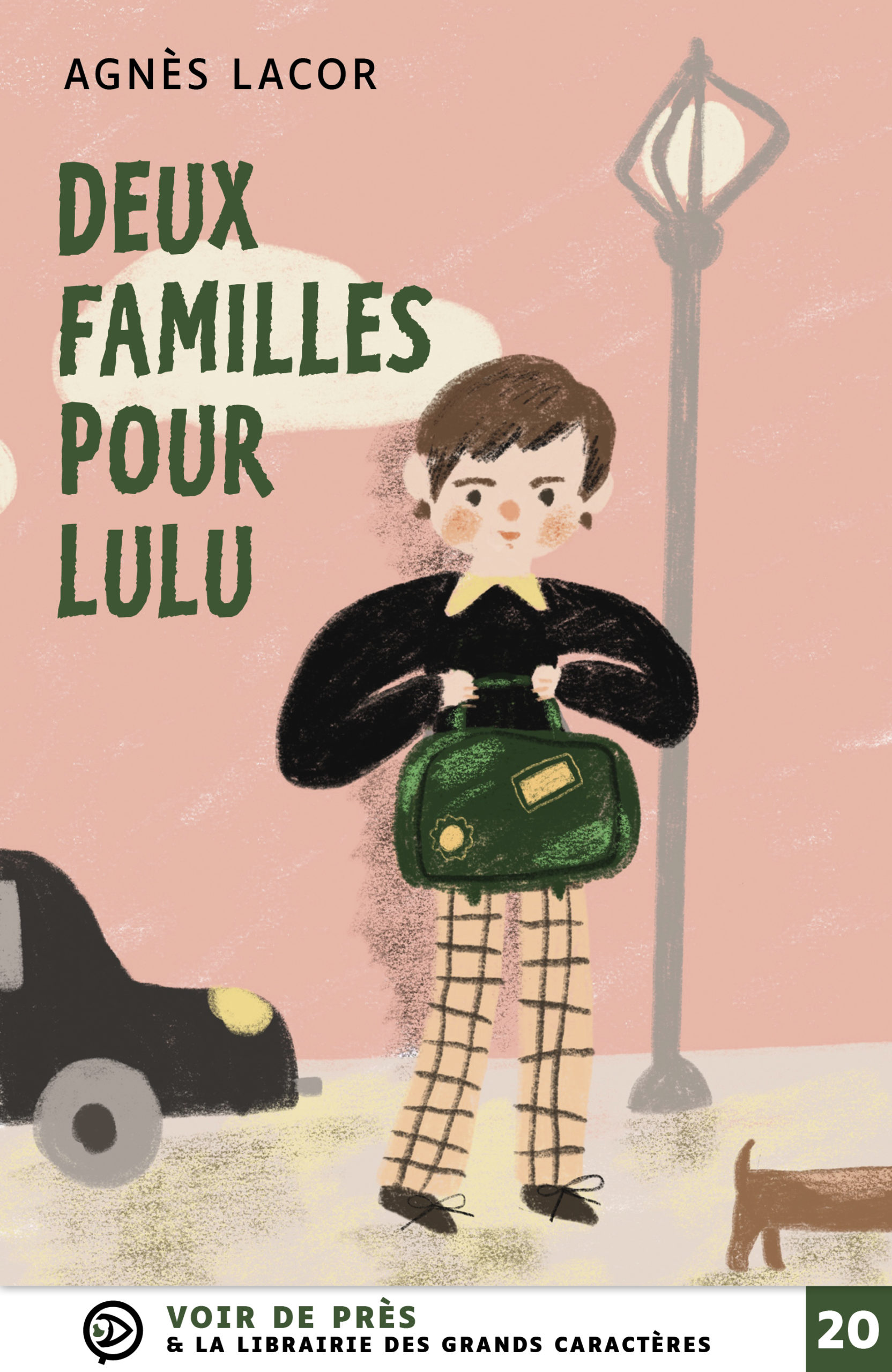Couverture du livre en grands caractères Deux familles pour Lulu d'Agnès Lacor