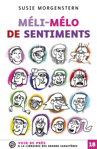 Couverture du livre en grands caractères Méli-mélo de sentiments de Susie Morgenstern