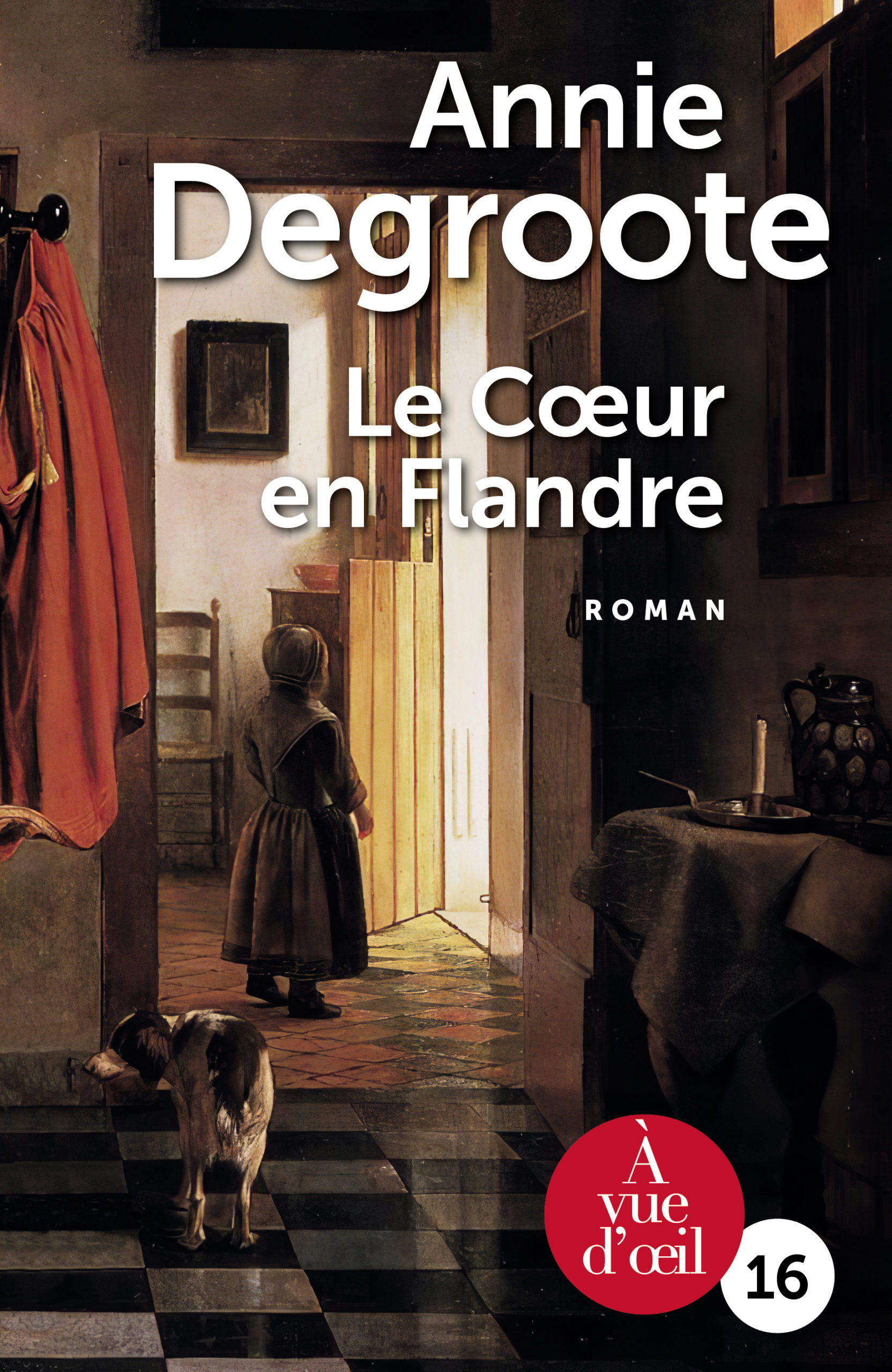 Couverture du livre en grands caractères Le cœur en Flandre d'Annie Degroote