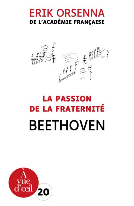 Couverture du livre en grands caractères La passion de la fraternité - Beethoven d'Erik Orsenna