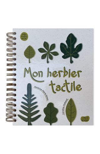 Couverture du livre en grands caractères Mon herbier tactile de Sandrine-Marie Simon
