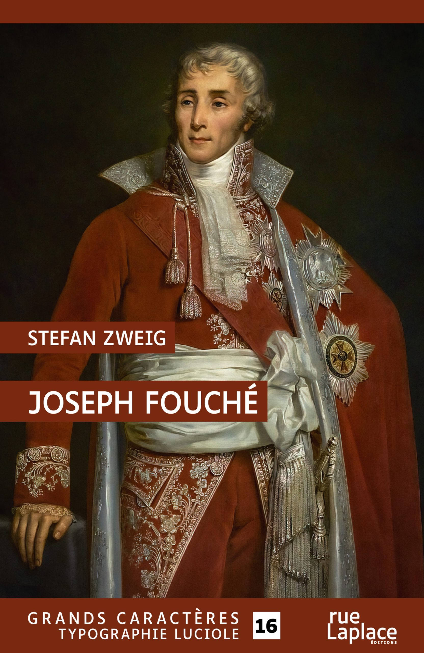 Couverture du livre en grands caractères (gros caractères) Joseph Fouché de Stefan Zweig