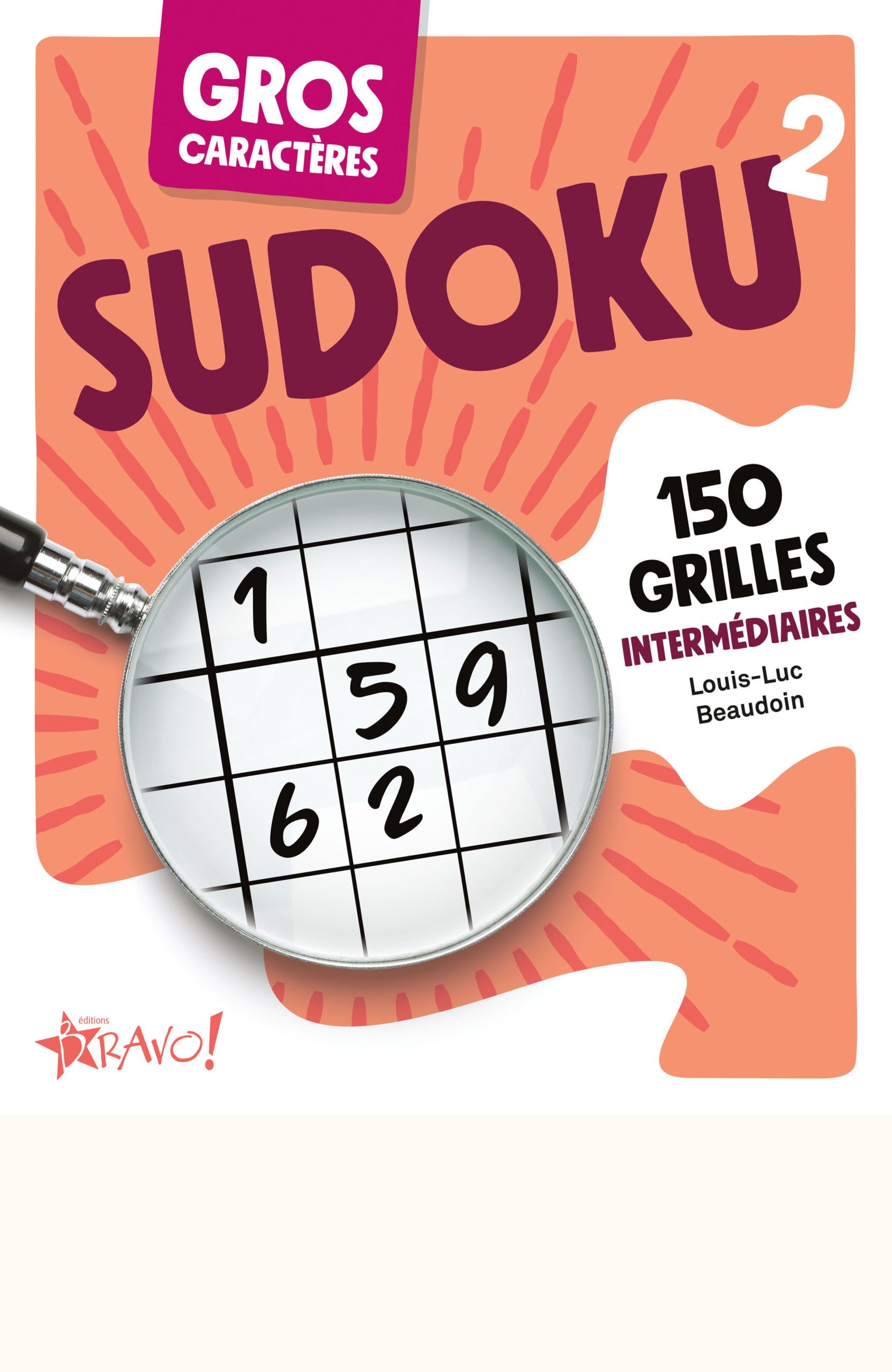 Couverture du livre en grands caractères - gros caractères - Sudoku 2 de Louis-Luc Beaudoin