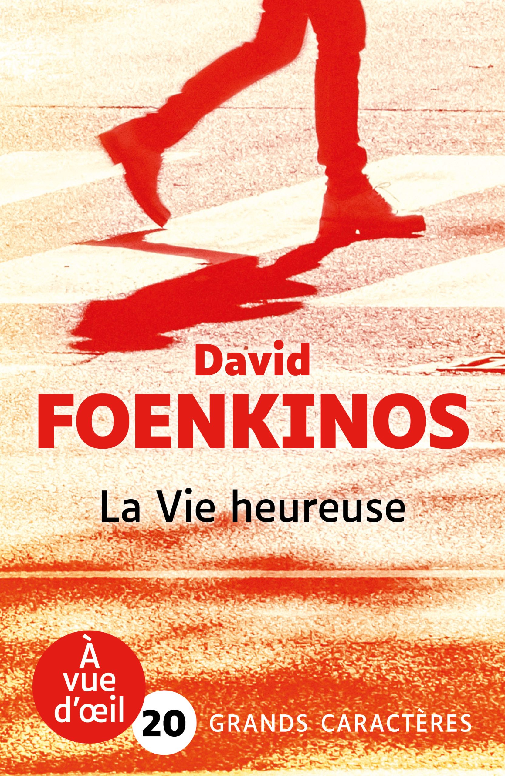 Couverture du livre en grands caractères La Vie heureuse de David Foenkinos