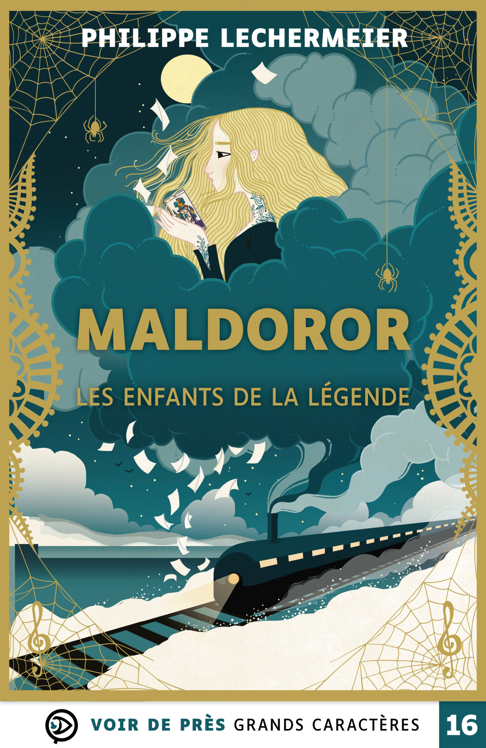 Couverture du livre en grands caractères « Maldoror – Les enfants de la légende » de Philippe Lechermeier, publié par Voir de près, en taille 16