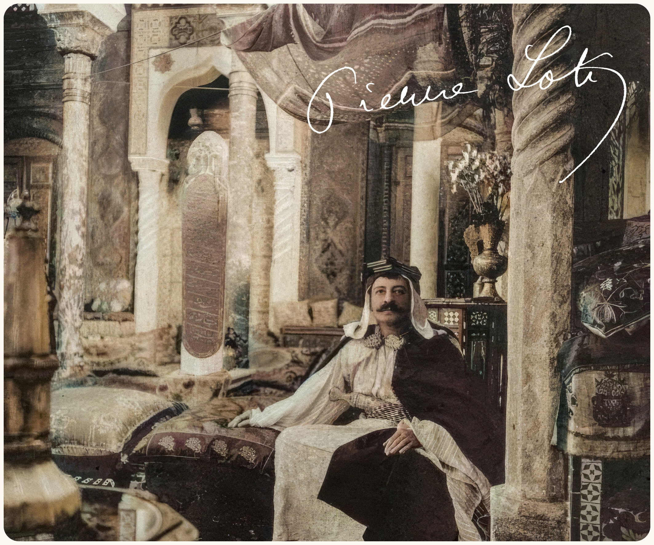 Pierre Loti en tenue de bédouin, illustration d’un article sur ses voyages en Terre Sainte