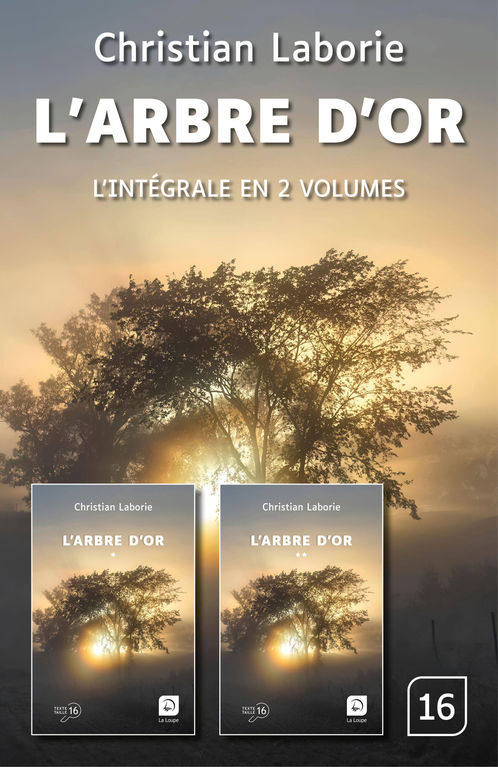 Couverture du livre L’Arbre d’or de Christian Laborie, en grands caractères, intégrale en deux volumes.