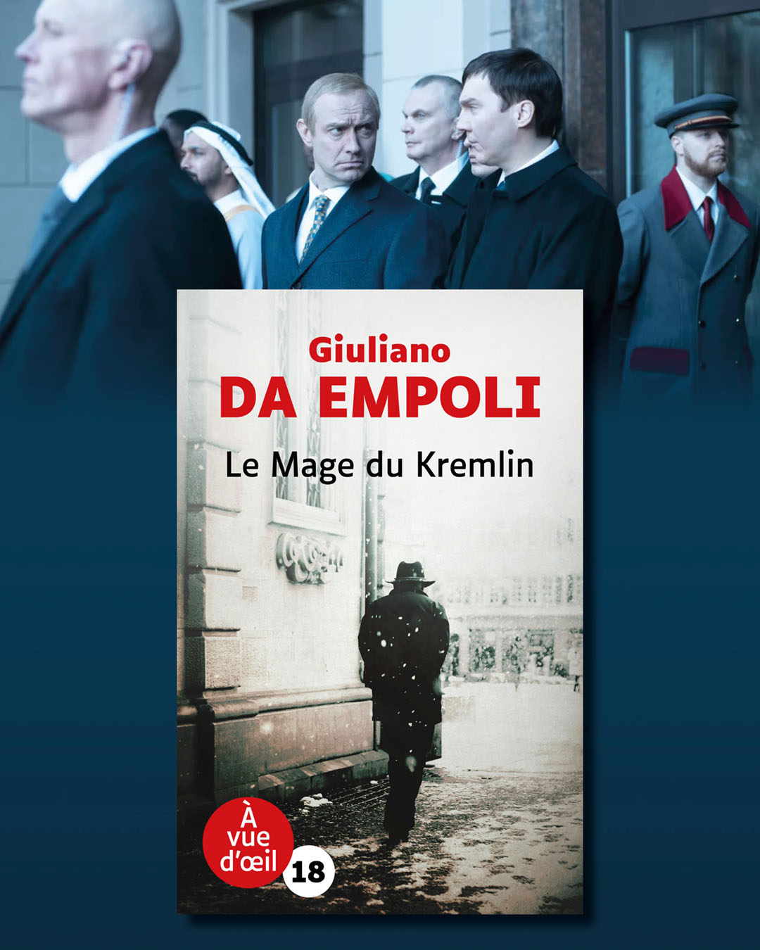 Couverture du livre Le Mage du Kremlin de Giuliano da Empoli, édité en grands caractères par À Vue d’œil, en typographie Luciole corps 18.